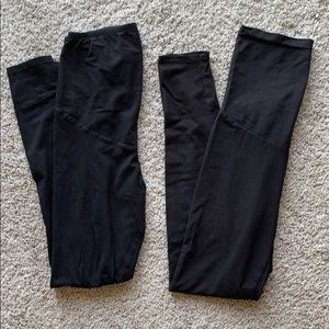 2 pairs of maternity leggings